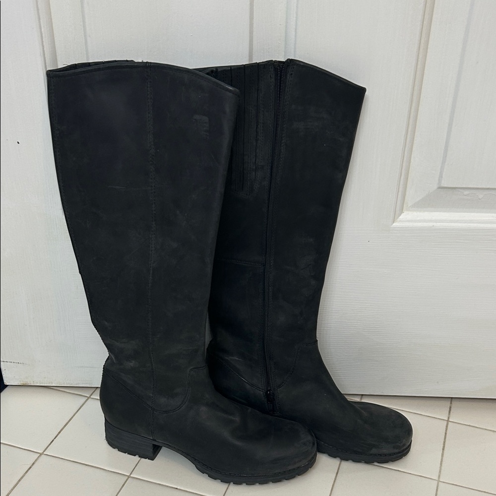 Clarks Women's Black Over the Knee Boots